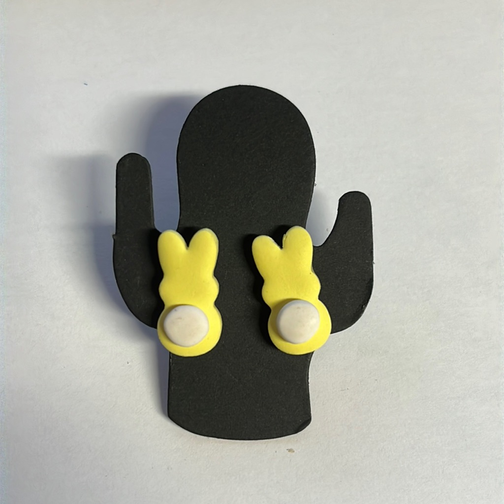 New! Bunnies Polymer Clay Studs